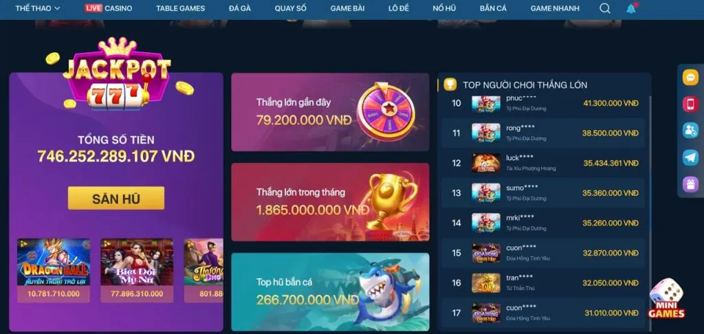 Bước 2: Nạp tiền vào tài khoản Win 78